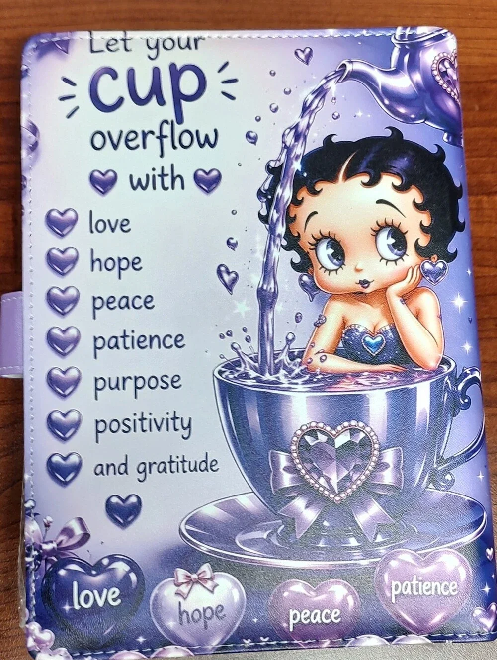 New! A5 Betty Boop Binder Notebook, Paper, Divider, Planner Paper Set